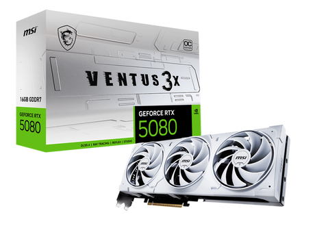 GeForce RTX 5080 16G VENTUS 3X OC WHITE - Boutique en ligne officielle de MSI France