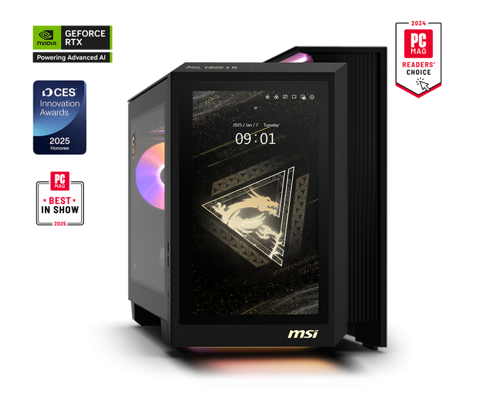 PC Gamer | MEG Vision X AI 2NVV7-004EU - Boutique en ligne officielle de MSI France
