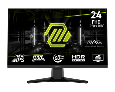 MSI MAG 242F Gaming Monitor | 23.8" FHD 200Hz Rapid IPS - Boutique en ligne officielle de MSI France