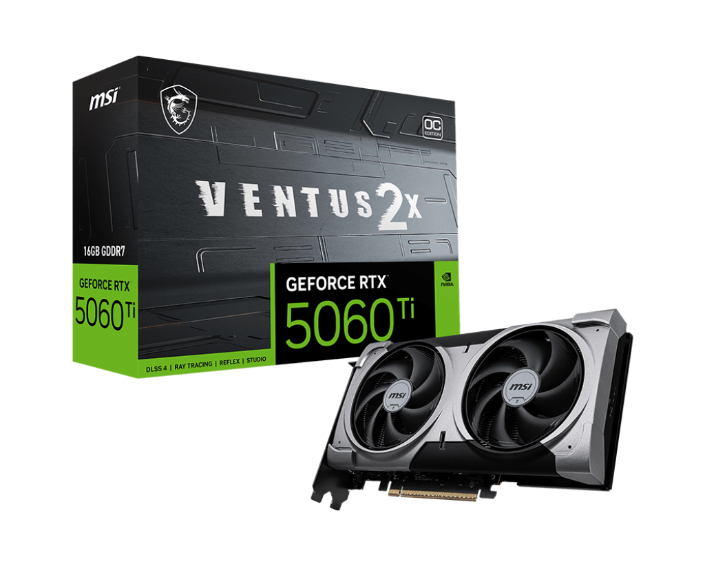GeForce RTX 5060 Ti 16G VENTUS 2X OC PLUS - Boutique en ligne officielle de MSI France