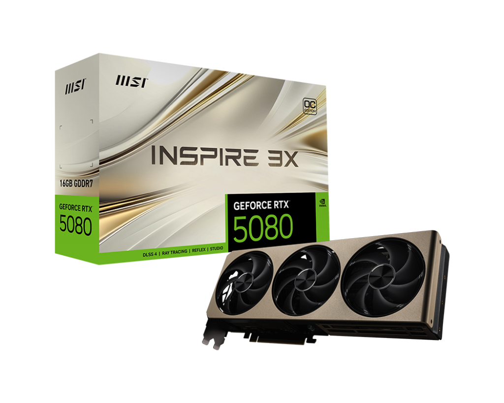 GeForce RTX 5080 16G INSPIRE 3X OC - Boutique en ligne officielle de MSI France