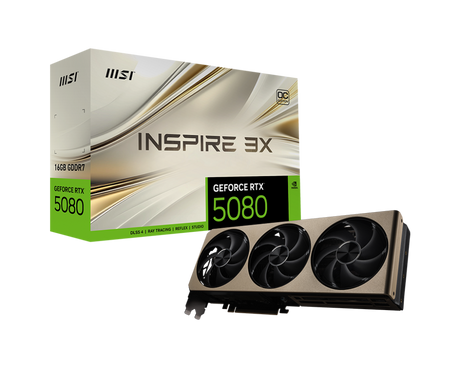 GeForce RTX 5080 16G INSPIRE 3X OC - Boutique en ligne officielle de MSI France