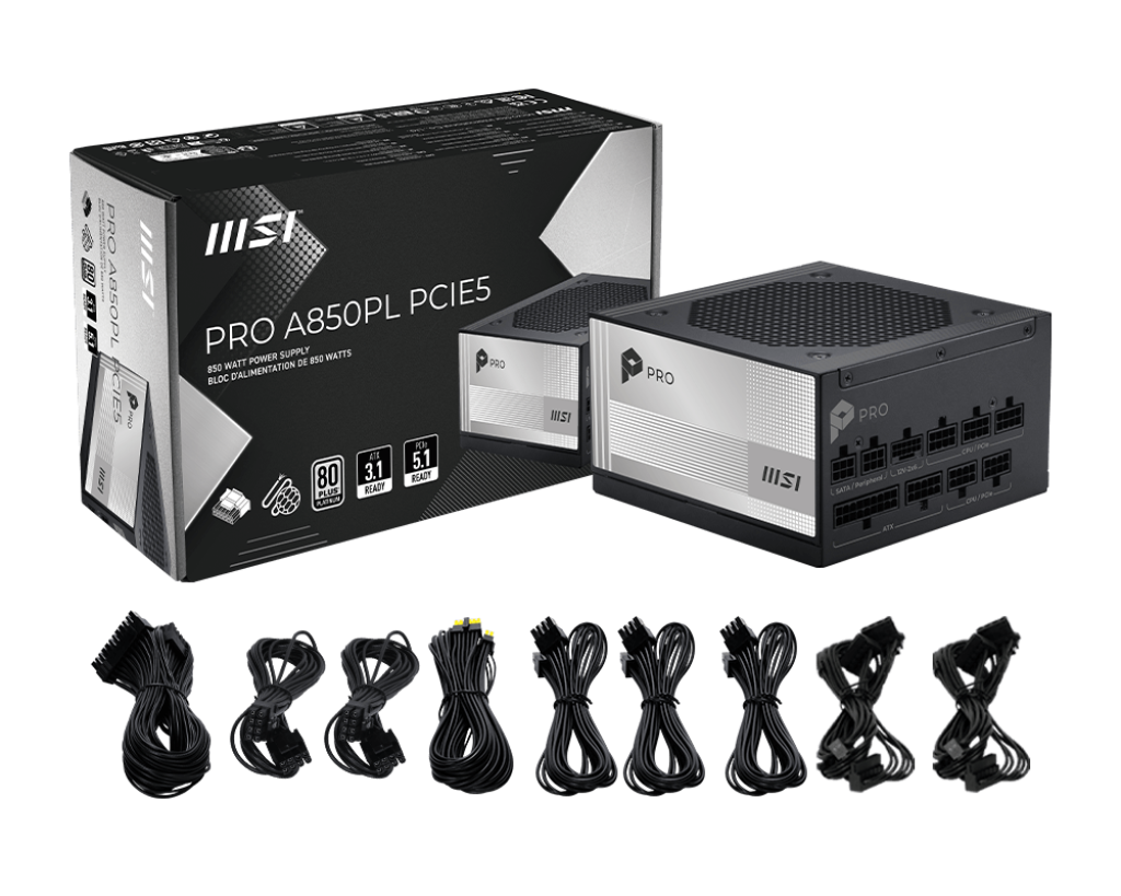MSI PRO A850PL PCIE5 - Boutique en ligne officielle de MSI France