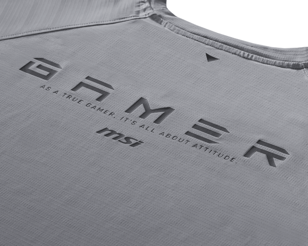 MSI T-shirt raglan respirant Série Gamer gris clair - Boutique en ligne officielle de MSI France