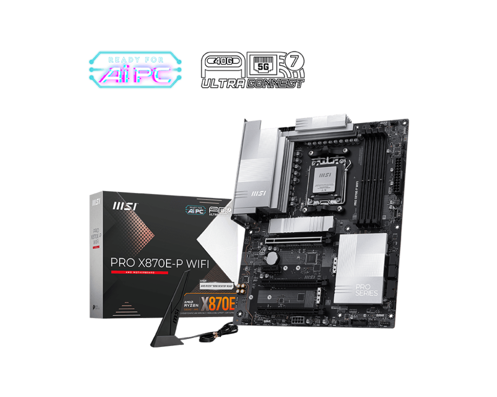 MSI PRO X870E-P WIFI | Carte mère AMD X870E pour station de travail pro