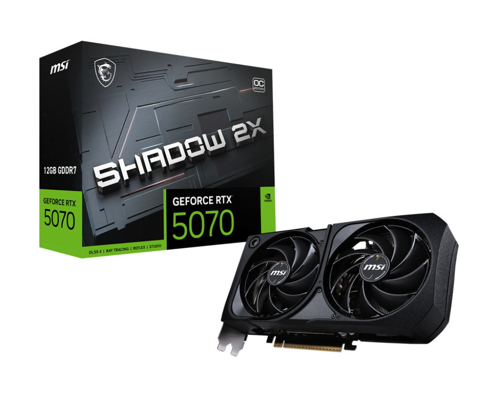 GeForce RTX 5070 12G SHADOW 2X OC - Boutique en ligne officielle de MSI France