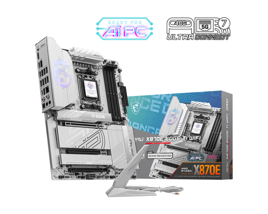 MSI MPG X870E EDGE TI WIFI Motherboard | AM5 | 5G LAN | USB4