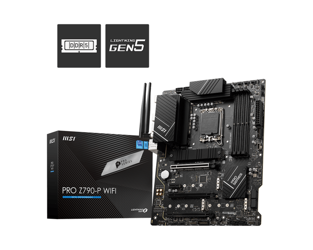MSI PRO Z790-P WIFI Motherboard | 14th/13th/12th Gen Intel | DDR5