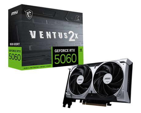 GeForce RTX 5060 8G VENTUS 2X - Boutique en ligne officielle de MSI France
