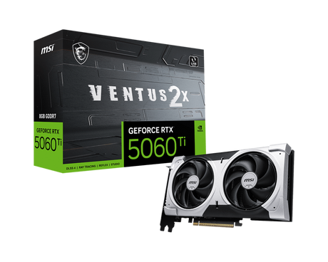 GeForce RTX 5060 Ti 8G VENTUS 2X PLUS - Boutique en ligne officielle de MSI France