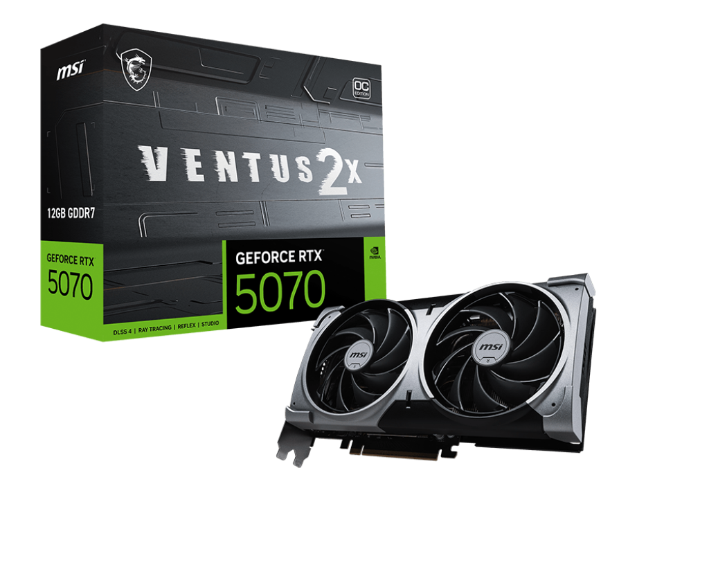 GeForce RTX 5070 12G VENTUS 2X OC - Boutique en ligne officielle de MSI France