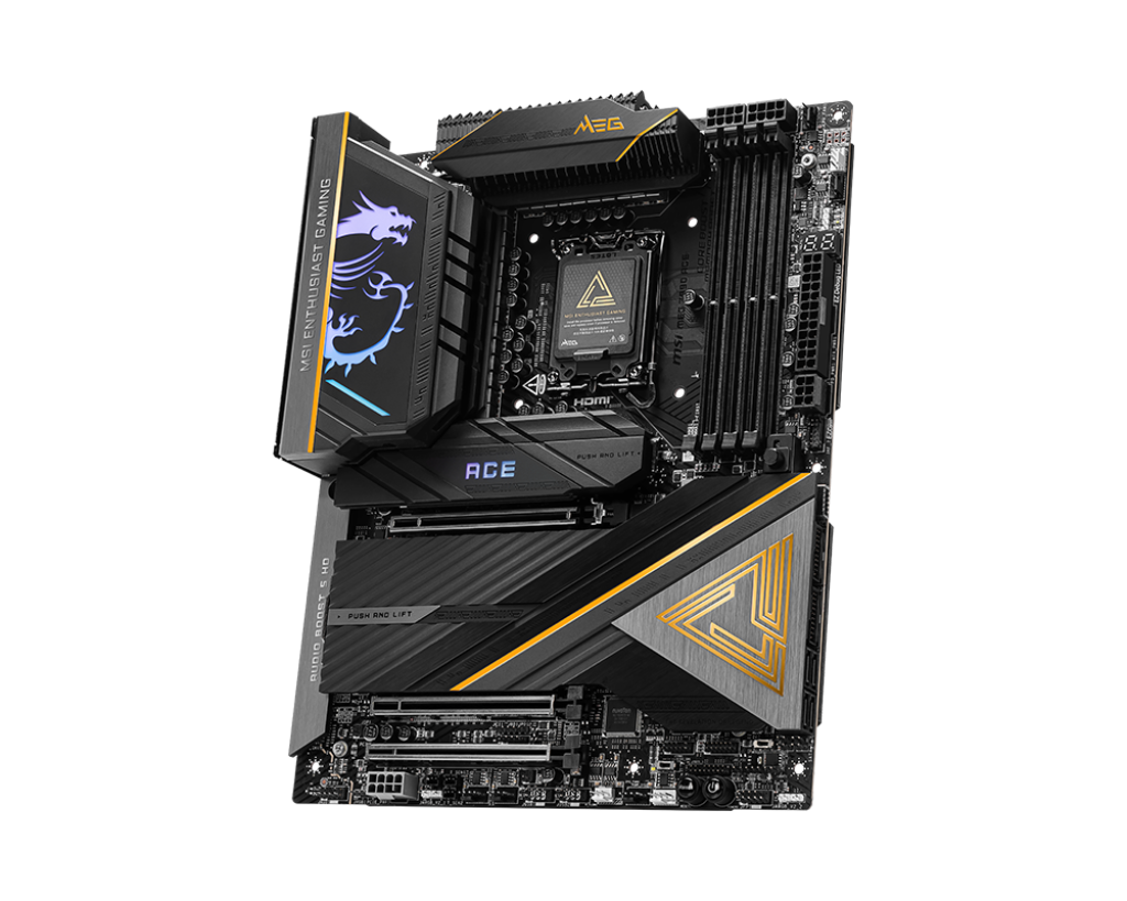 MEG Z890 ACE - Intel Z890 - Socket LGA1851 - ATX - Wi-Fi 7 - Compatible processeurs Intel Core Ultra - Support DDR5 - Boutique en ligne officielle de MSI France
