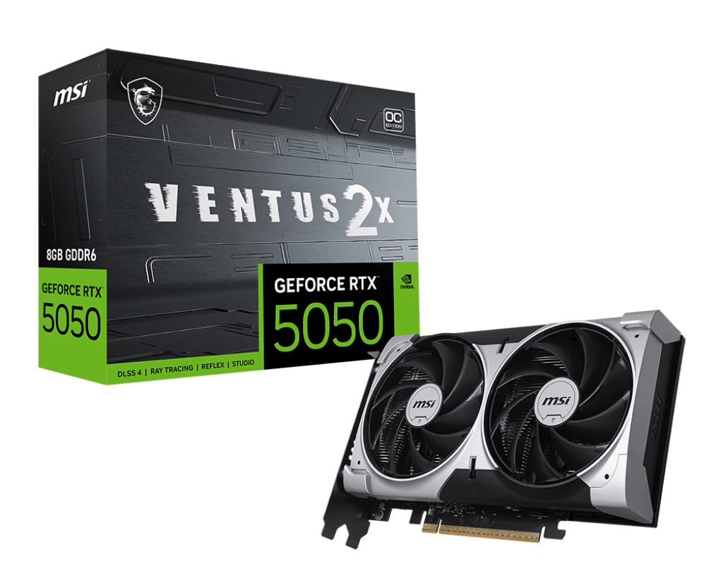 MSI GeForce RTX 5050 8G VENTUS 2X OC - Boutique en ligne officielle de MSI France