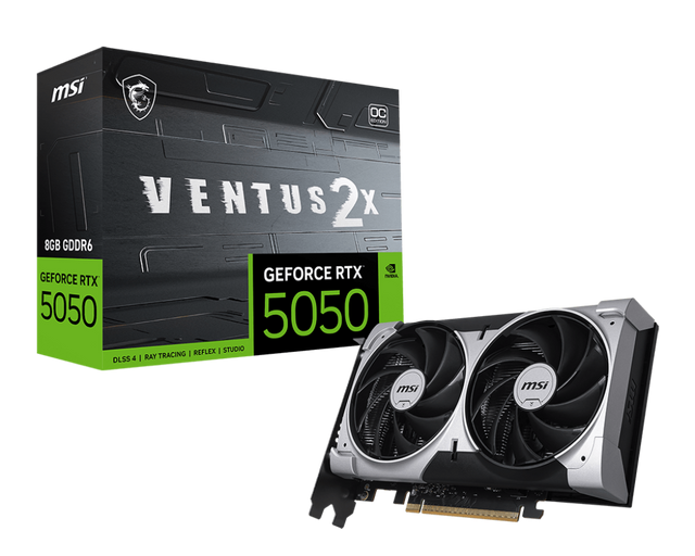 MSI GeForce RTX 5050 8G VENTUS 2X OC - Boutique en ligne officielle de MSI France