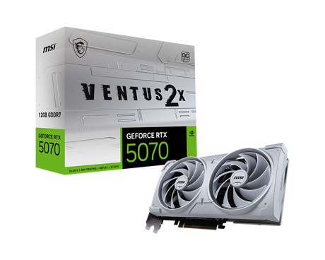 GeForce RTX 5070 12G VENTUS 2X OC WHITE - Boutique en ligne officielle de MSI France