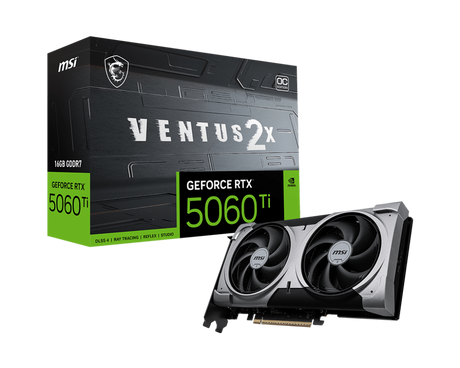 GeForce RTX 5060 Ti 16G VENTUS 2X OC PLUS - Boutique en ligne officielle de MSI France
