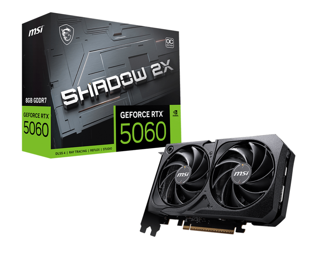 GeForce RTX 5060 8G SHADOW 2X OC - Boutique en ligne officielle de MSI France
