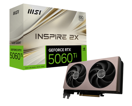 GeForce RTX 5060 Ti 16G INSPIRE 2X OC - Boutique en ligne officielle de MSI France