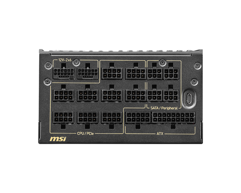 MSI MEG Ai1600T PCIE5 1600W Power Supply | 80 PLUS Titanium | ATX 3.1