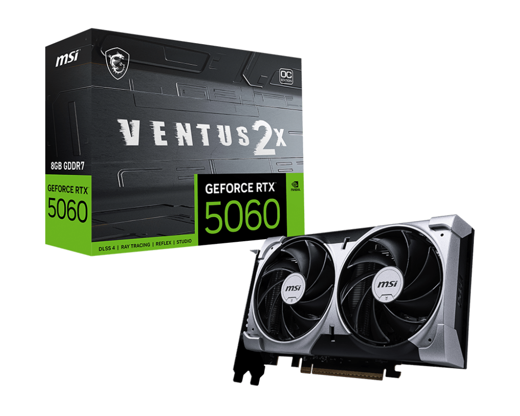 GeForce RTX 5060 8G VENTUS 2X OC - Boutique en ligne officielle de MSI France