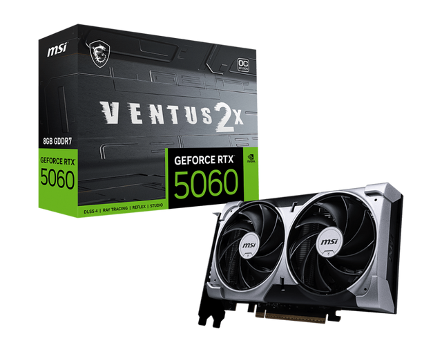 GeForce RTX 5060 8G VENTUS 2X OC - Boutique en ligne officielle de MSI France