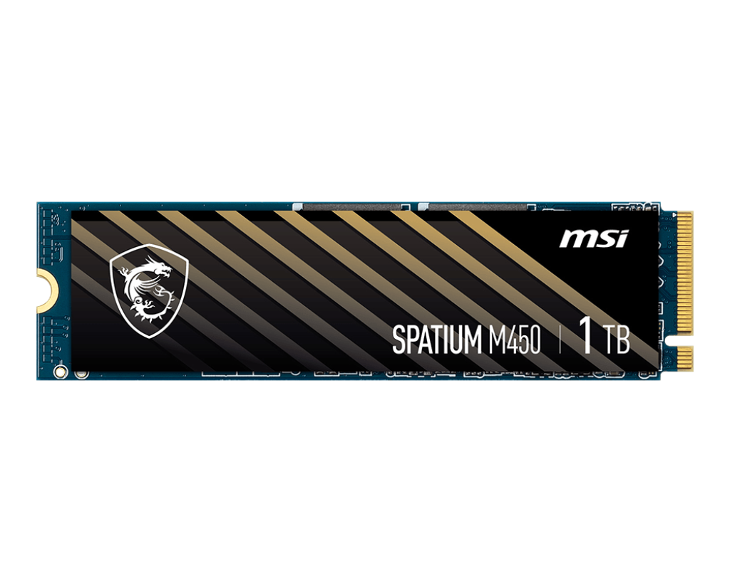 SSD | SPATIUM M450 PCIe 4.0 NVMe M.2 1TB V1 - Boutique en ligne officielle de MSI France