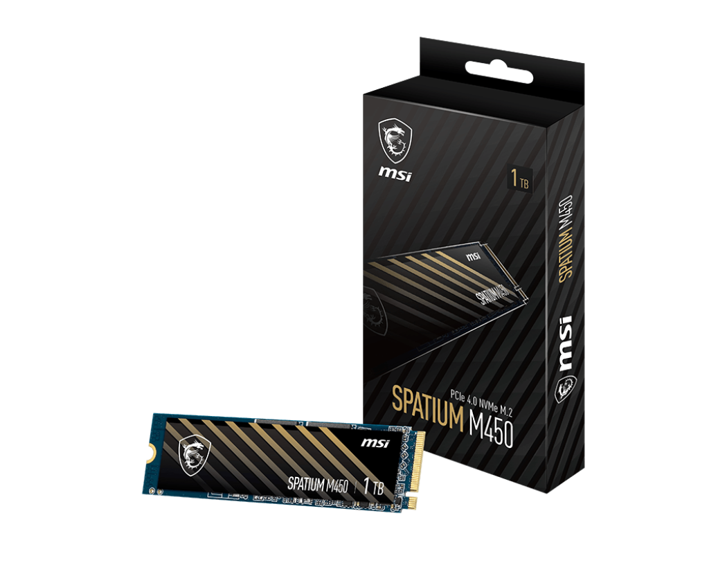 SSD | SPATIUM M450 PCIe 4.0 NVMe M.2 1TB V1 - Boutique en ligne officielle de MSI France