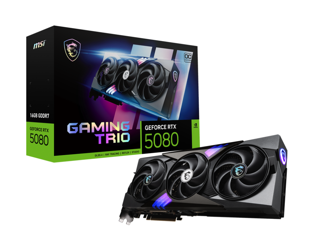 GeForce RTX 5080 16G GAMING TRIO OC - Boutique en ligne officielle de MSI France