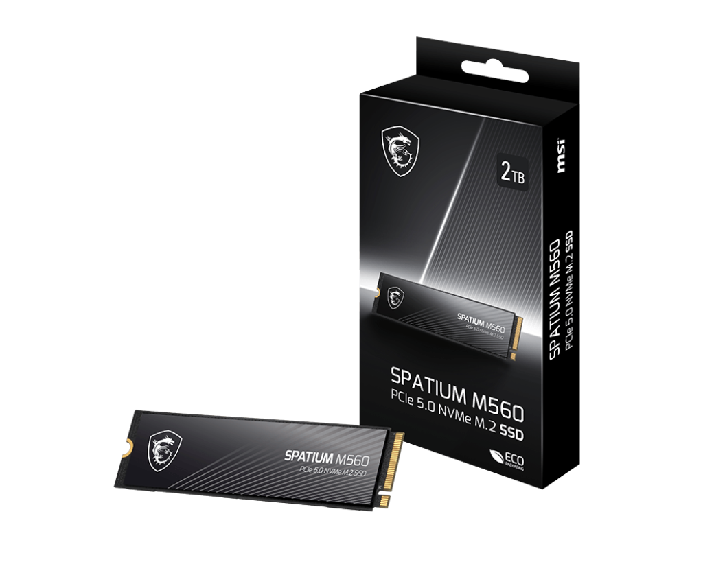 SSD | SPATIUM M560 PCIe 5.0 NVMe M.2 2TB - Boutique en ligne officielle de MSI France
