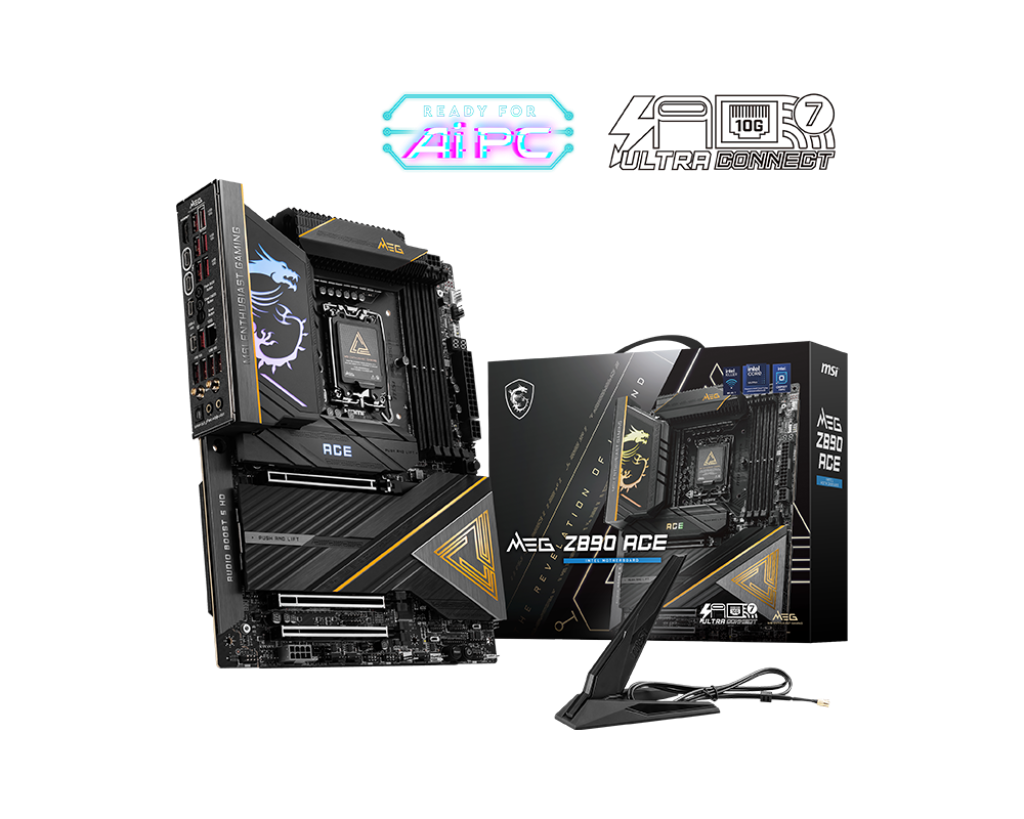 MEG Z890 ACE - Intel Z890 - Socket LGA1851 - ATX - Wi-Fi 7 - Compatible processeurs Intel Core Ultra - Support DDR5 - Boutique en ligne officielle de MSI France