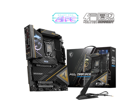 MEG Z890 ACE - Intel Z890 - Socket LGA1851 - ATX - Wi-Fi 7 - Compatible processeurs Intel Core Ultra - Support DDR5 - Boutique en ligne officielle de MSI France