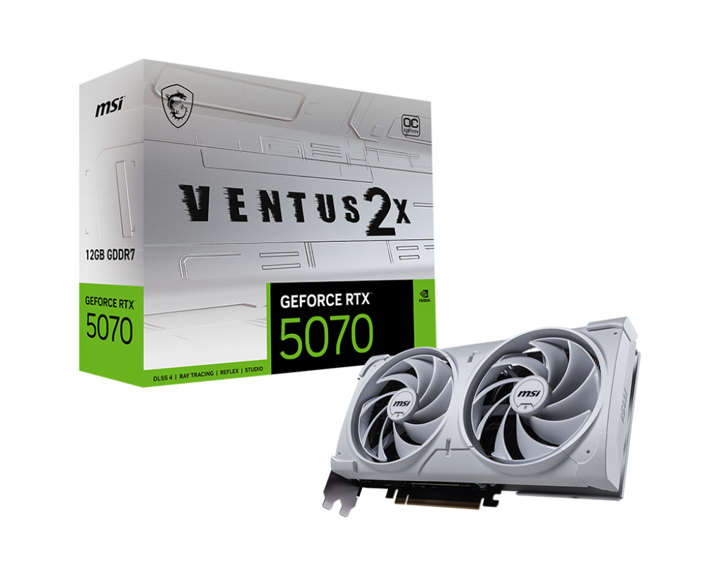 GeForce RTX 5070 12G VENTUS 2X OC WHITE - Boutique en ligne officielle de MSI France
