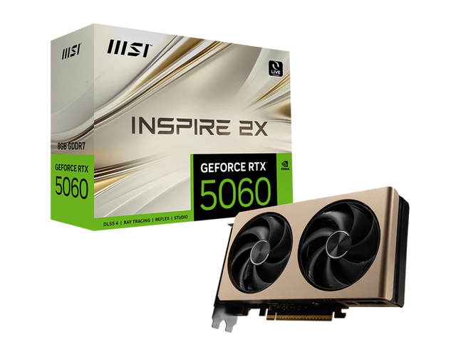 GeForce RTX 5060 8G INSPIRE 2X - Boutique en ligne officielle de MSI France