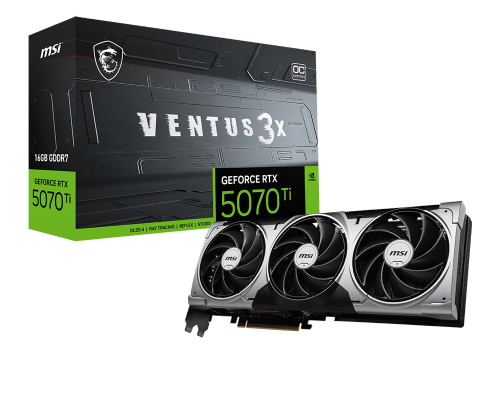 GeForce RTX 5070 Ti 16G VENTUS 3X OC - Boutique en ligne officielle de MSI France