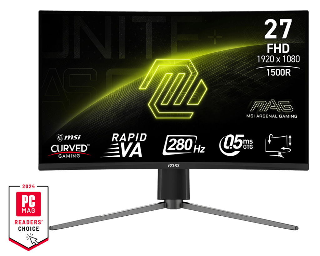 Écran Gamer | MSI MAG 276CPXF 27" FHD 1500R Curved 280Hz - Boutique en ligne officielle de MSI France