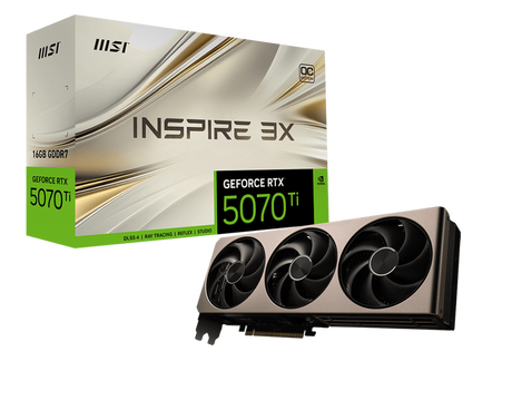 GeForce RTX 5070 Ti 16G INSPIRE 3X OC - Boutique en ligne officielle de MSI France