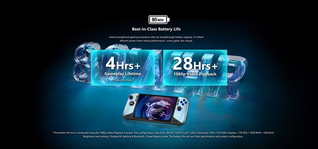 MSI Claw 8 AI+ A2VM Glacier Blue-246FR EDITION LIMITEE - Boutique en ligne officielle de MSI France