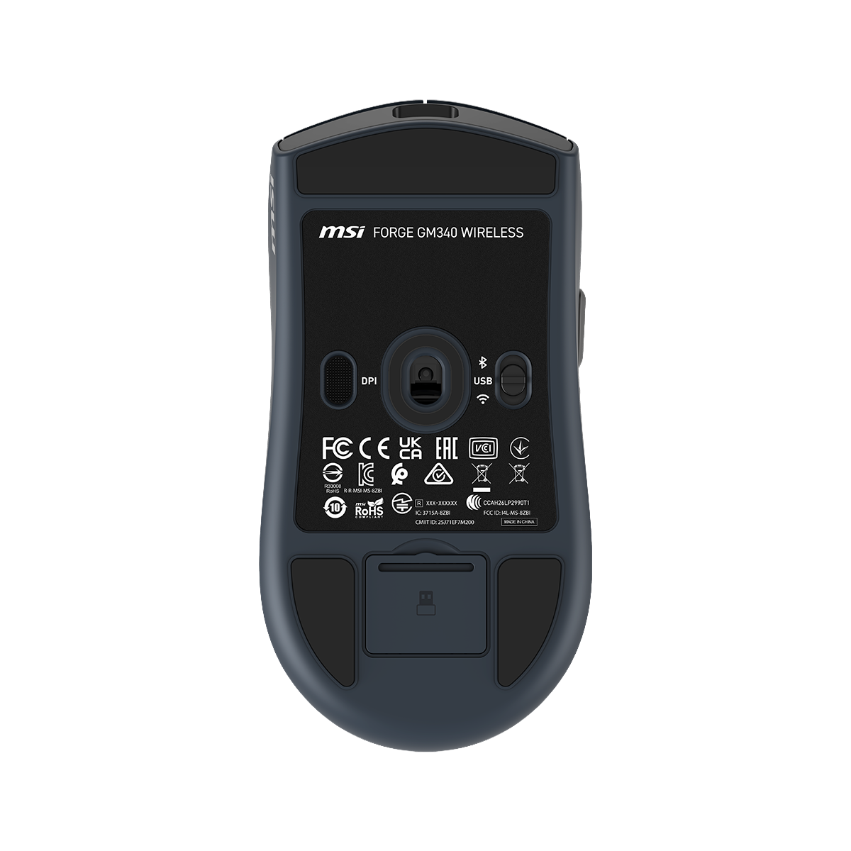 MSI FORGE GM340 WIRELESS NAVY - Boutique en ligne officielle de MSI France