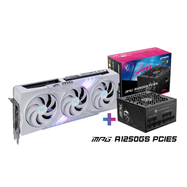 MSI GeForce RTX 5080 16G GAMING TRIO OC WHITE + MSI MPG A1250GS PCIE5 offerte - Boutique en ligne officielle de MSI France