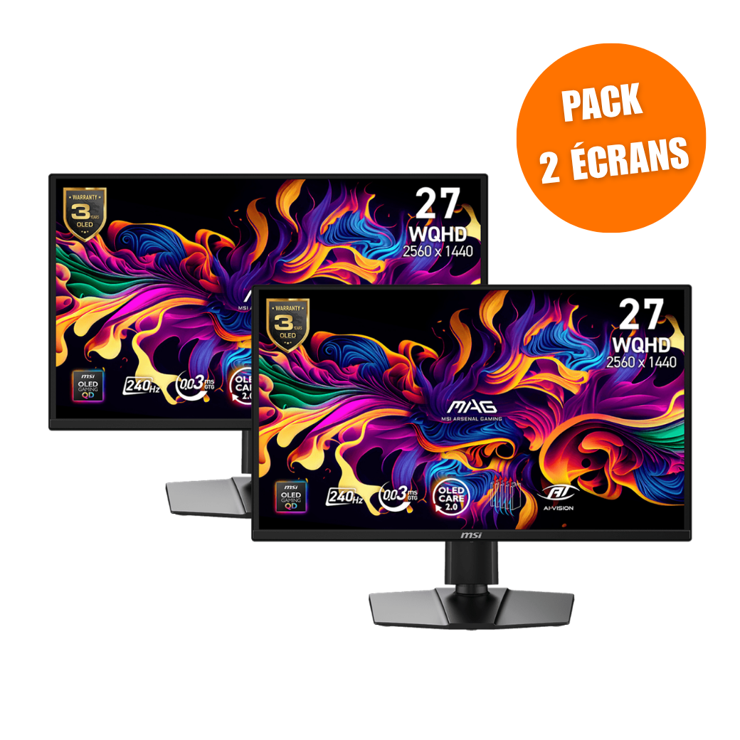MSI MAG 272QP QD-OLED X24 - Pack de 2 - Boutique en ligne officielle de MSI France