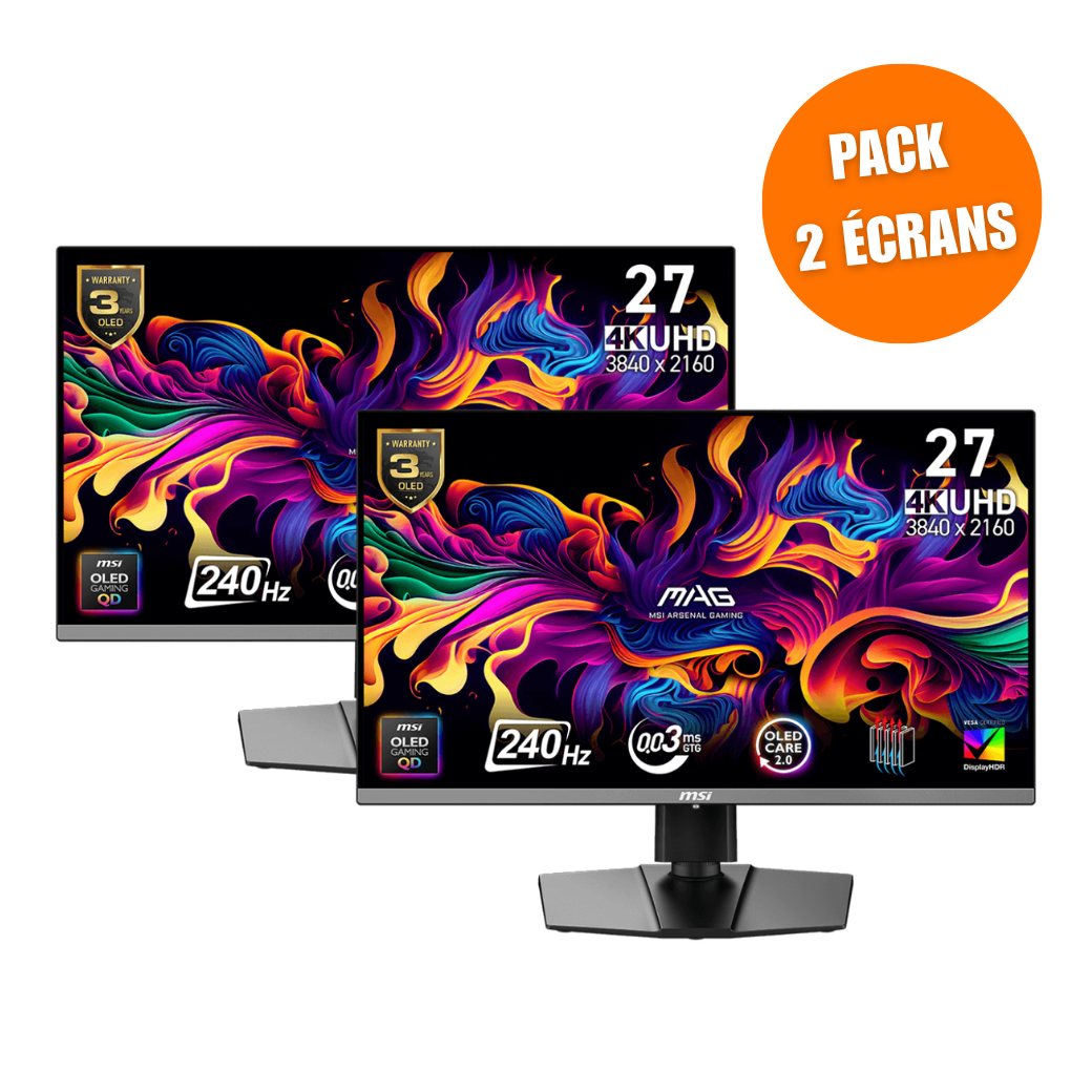 MSI MAG 272UP QD-OLED X24 - Pack de 2 - Boutique en ligne officielle de MSI France