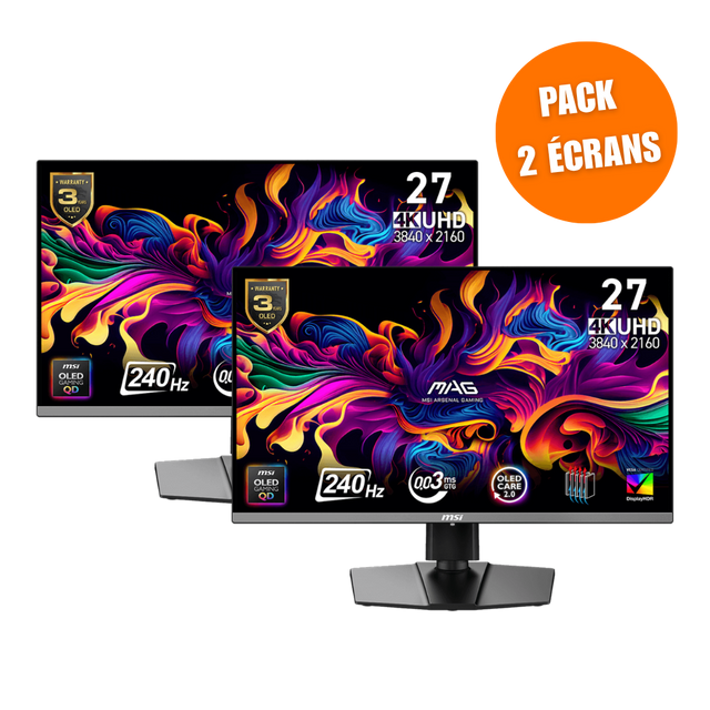 MSI MAG 272UP QD-OLED X24 - Pack de 2 - Boutique en ligne officielle de MSI France