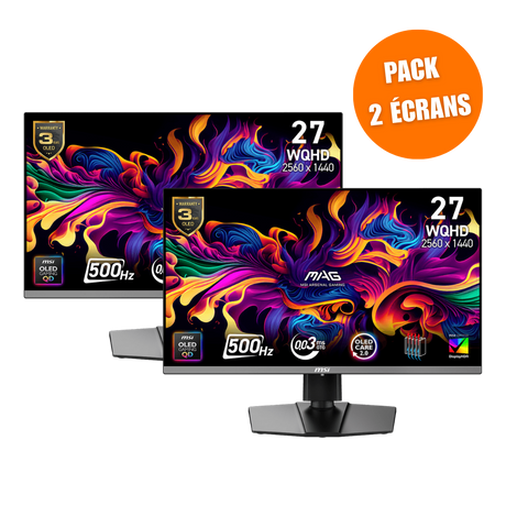 MSI MAG 272QP QD-OLED X50 - Pack de 2 - Boutique en ligne officielle de MSI France