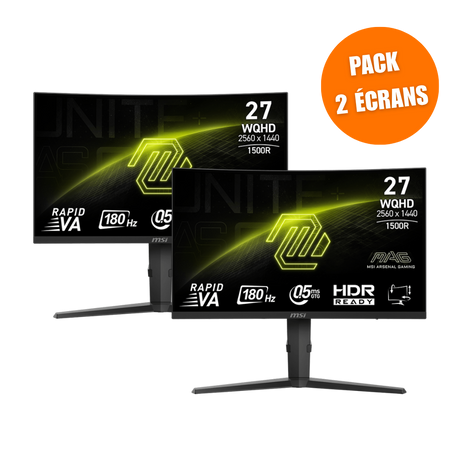 MSI MAG 275CQPF - Pack de 2 - Boutique en ligne officielle de MSI France
