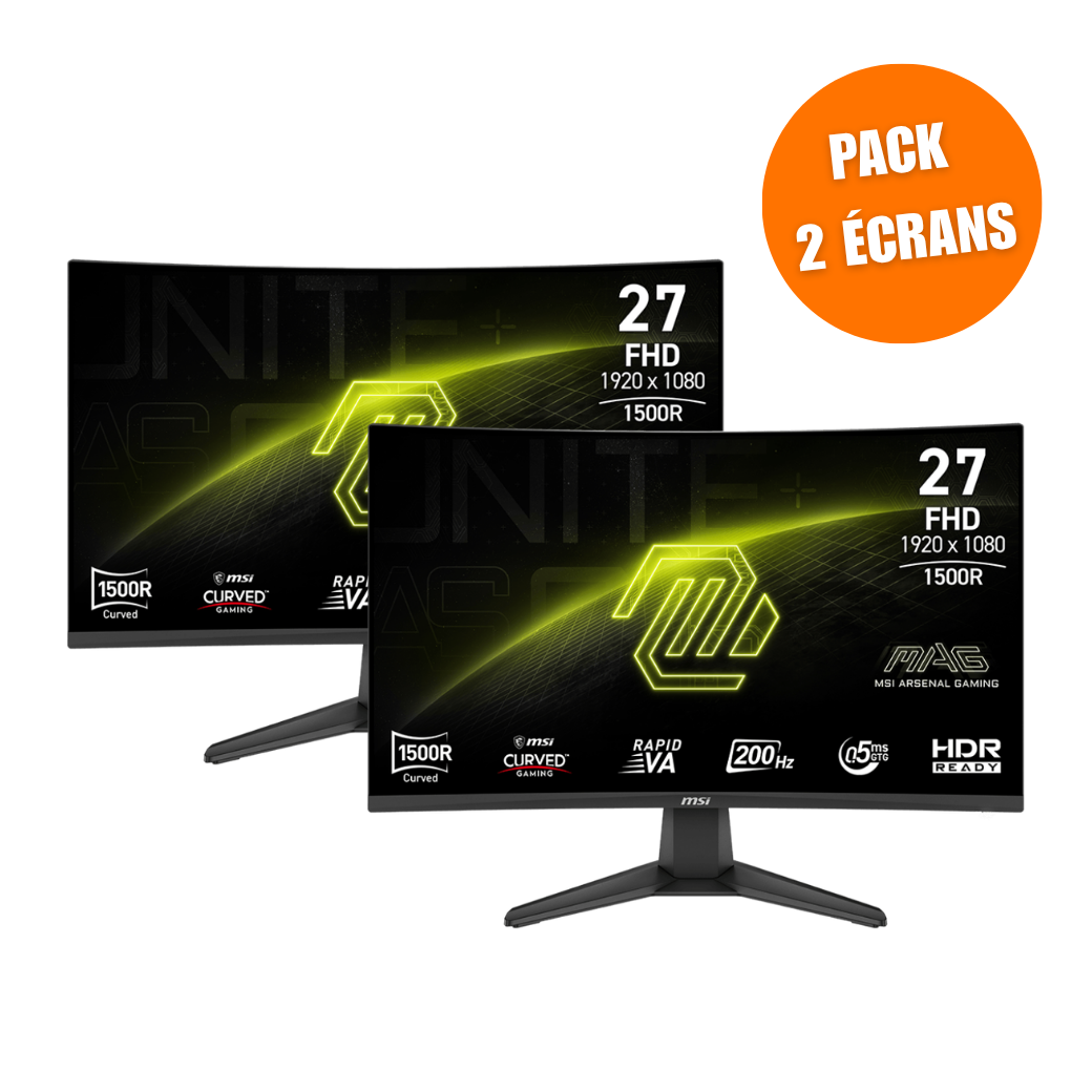 MSI MAG 27CQ6F - Pack de 2 - Boutique en ligne officielle de MSI France