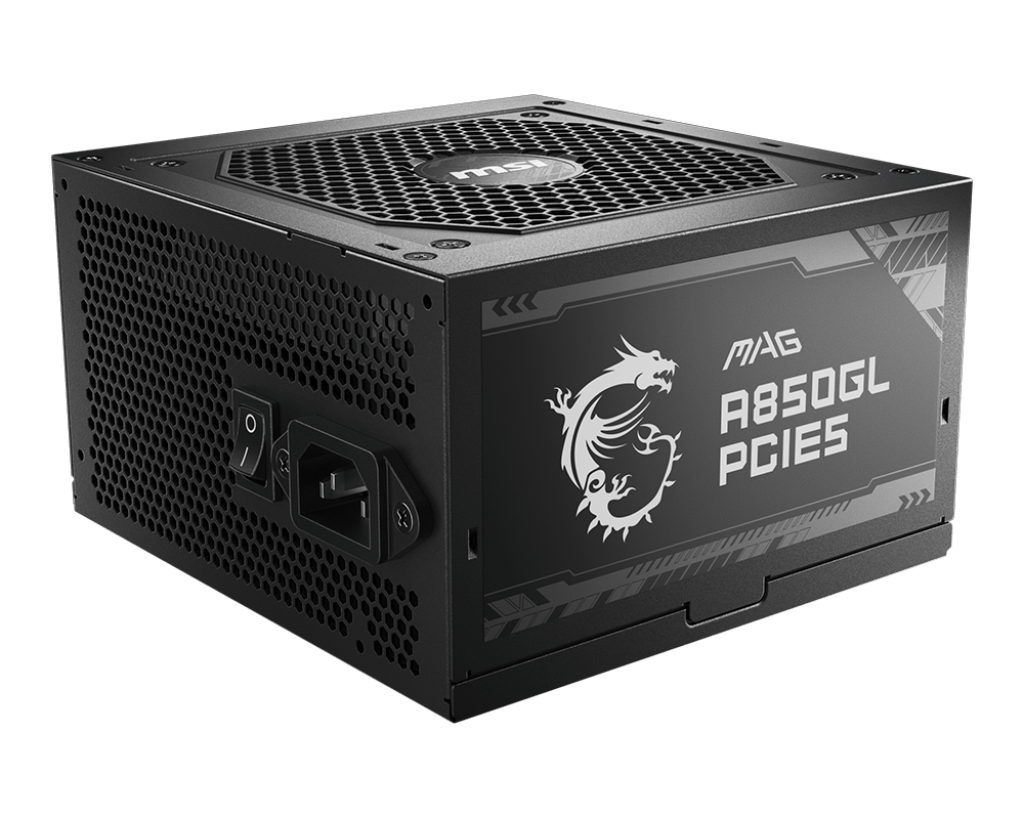 MAG A850GL PCIE5 :  Alimentation, 850W, 80 Plus Gold, ATX 3.0, Support GPU - Boutique en ligne officielle de MSI France